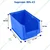 Supreme 350x211x200 mm Premium Plastic Blue Storage Bin (BIN-45)-Pack of 5