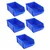Supreme 515x310x200 mm Premium Plastic Blue Storage Bin (BIN-50)-Pack of 5