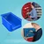 Supreme 200x126x100 mm Blue Premium Plastic Storage Bin (BIN-15)-Pack of 10