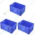 165 Liters 810X570X430 mm Plastic Super Jumbo Crates, Pack of 3