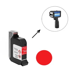 Red Colour 12.7mm Cartridge for 12.7mm TIJ Printer