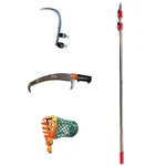  DAP Multipurpose Stainless Steel Telescopic Pole of 6.5 to 16 feet with 3 Attachments 