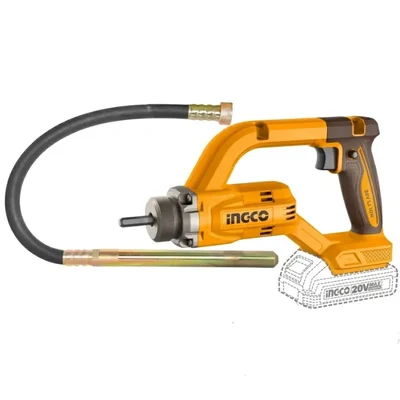 Ingco 35x1200mm 20V Cordless Concrete Vibrator With Vibrator Poker, 2500 RPM (CCVLI202502)