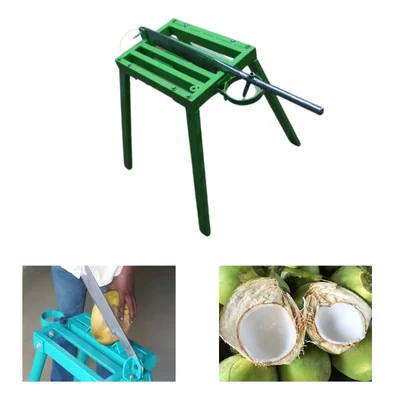 Heavy Duty Tender Coconut Cutting Machine, SS Blade 