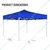 OUTO 10 x 10 Feet (Blue) Foldable Gazebo Tent with 4 Side Open/Pop-Up For Outdoor Garden 