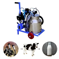 VSAN Agro Commercial 0.5 HP Trolley Type Single Bucket Milking Machine