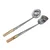 Commercial Big Size Iron Turner and Ladle with Wood Handle