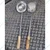 Commercial Big Size Iron Turner and Ladle with Wood Handle
