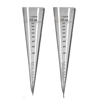 Unbreakable 1000ml Imhoff Cone Polycarbonate (Pack of 2)
