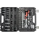 Yato 94 Pcs Universal Hand Tool Kit With 1/2" & 1/4" Drive Sockets, Bits, Screwdriver Bits & Hex Keys  For Automotive & Workshop (YT-12681)