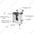 Heavy Duty V-Belt Model Mixer Grinder with 1 HP Motor