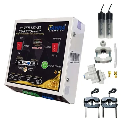 Vahra Technology Fully Automatic Water Level Controller (for Govt Water Supply) With Accessories- 1 Year Warranty (2FAT)