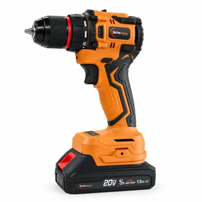 SCHEDULAR 10mm 21V Metal Chuck Variable Speed Cordless Drill-Driver With Battery & Charger, 0-500 RPM/0-1650 RPM (CD-1202)