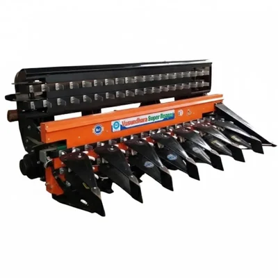 Vasundhara 7 Feet 4 Belt Double Star Reaper Attachment for 30 HP Tractor For Wheat, Paddy and Soyabean, VKY-TMCR-74FD