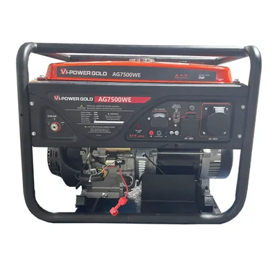 Vi Power Gold 7 KVA Single Phase Electric Start Petrol Generator With 25L Fuel Tank Capacity (AG7500WE)
