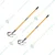 Falcon Iron Hand Weeding Cultivator FCHW-3077 With Steel Handle and Grip For Weeding(Pack Of 2)
