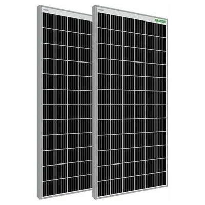 WAAREE 200 Watt Each Monocrystalline Solar Panel (Pack of 2)