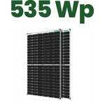 WAAREE 535W, 24V Monocrystalline Half Cut Bifacial Solar Panel for Home and Commercial Usage