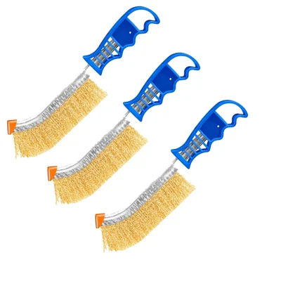 Wadfow WBH1101 10 Inch Steel Wire Brush (Pack of 3)