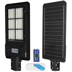 GIGAWATTS 60W Solar LED Street Light with Light Control & Remote Waterproof Street Lamp for Yard, Garden & Outdoor