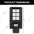 GIGAWATTS 60W Solar LED Street Light with Light Control & Remote Waterproof Street Lamp for Yard, Garden & Outdoor