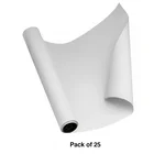 White Paper Roll for Kids Easel and Wrapping, 5 meter Long (Pack of 25)