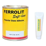 Akemi 1.5 Kg Ferrolit White Soft-Line Polyester Stone Adhesive