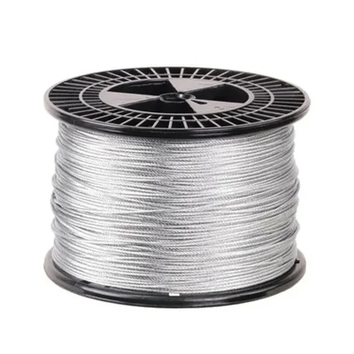 Heavy Duty 7x7 Galvanized Mid Steel Multi-purpose Wire Rope, Grade : MS 1770(Size-2 mm,Wire Rope Length-100 Meter)