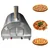 Commercial 30 x 36 x 26 Inch Wood and Gas Fired Stainless Steel Pizza Oven