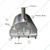 Commercial 30 x 36 x 26 Inch Wood and Gas Fired Stainless Steel Pizza Oven