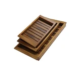 Wooden Serving Tray for Home and Kitchen (Pack of 3)
