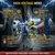 XLNT 12.7mm (1/2") 21V BL Cordless 650 Nm Max. Torque Impact Wrench With Battery, Charger, Impact Sockets, Screwdriver Bits & LED Work Light (XTCIWL136)