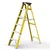 Youngman 5 Steps FRP (Fiberglass) 1.82 m Single Sided Self Supporting Ladder Including Tool Storage Platform at The Top