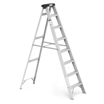 Youngman 7 Steps Aluminum Single-Side Self-Supporting Ladder Including Tool Storage Platform at The Top