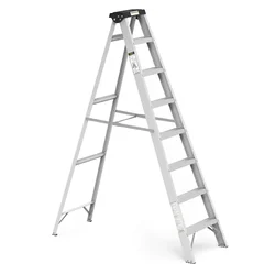 Youngman 7 Steps Aluminum Single-Side Self-Supporting Ladder Including Tool Storage Platform at The Top