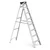 Youngman 7 Steps Aluminum Single-Side Self-Supporting Ladder Including Tool Storage Platform at The Top