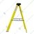 Youngman 4 Steps FRP (Fiberglass) 1.52 m Single Sided Self Supporting Ladder Including Tool Storage Platform at The Top