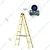 Youngman FRP Fibreglass 9 Steps (3.28 m) Single Sided Self Supporting Ladder Including Tool Storage Platform at The Top