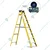 Youngman FRP Fibreglass 7 Steps (2.43 m) Single Sided Self Supporting Ladder Including Tool Storage Platform at The Top
