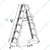 Youngman Aluminum Double Side Self Supporting A Type Ladder (10 Steps)