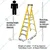 Youngman FRP Fiberglass 5 Steps (1.5m) Swing Type - Platform Ladder (5 Steps + Platform)