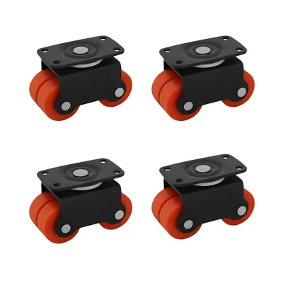 Ackwheel (A-16) Premium Quality Plate type 45mm Height Flat 360° Moving Top Plate Four Caster Wheel (Pack of 4)