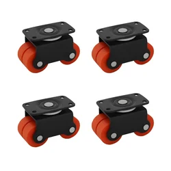 Ackwheel (A-16) Premium Quality Plate type 45mm Height Flat 360° Moving Top Plate Four Caster Wheel (Pack of 4)