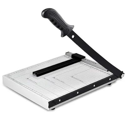 Heavy Duty A4 Paper Cutter – Steel Guillotine Trimmer with Safety Lock for Office, School & Crafts