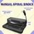 Namibind NB-39 Manual Heavy Duty A4 Spiral Binding Machine with 12 sheet Punch Capacity And 500 Sheet Binding Capacity