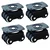 Ackwheel (A-67) Plate type 48 mm Height Flat Radius 360° Rotating Top Plate Sixer Caster Wheel (Pack of 4)