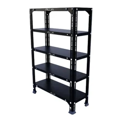 ALIJA 36 x 23 x 9 Inch 5 Shelves Multipurpose Storage Rack With Accessories (24 Gauge)