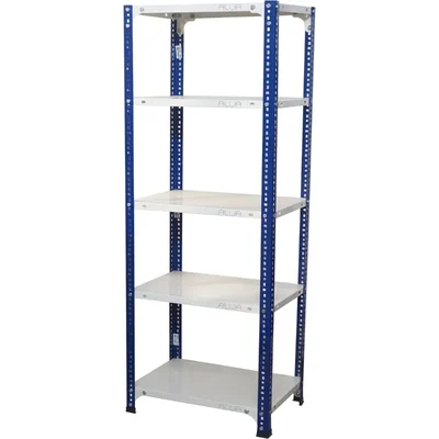 ALIJA 60 x 23 x 15 Inch 5 Shelves Powder Coated  Multipurpose Storage Rack With Accessories (16 Gauge Angle)