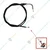 Accelerator Bend Cable (Short) For 2 Stroke 63 / 68 CC (48F) Mini Tiller, 48F-028