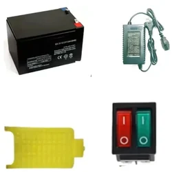 Premium Quality Accessories Kit with 12v 12Ah Battery, Duel Switch, Back Cushion and Charger for All types of Sprayers 